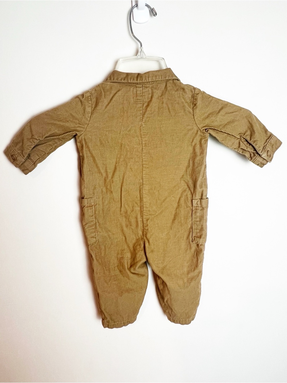 Little Planet Organic Cotton Corduroy Jumpsuit Baby Boy 6M Khaki 6 Months - Picture 5 of 7